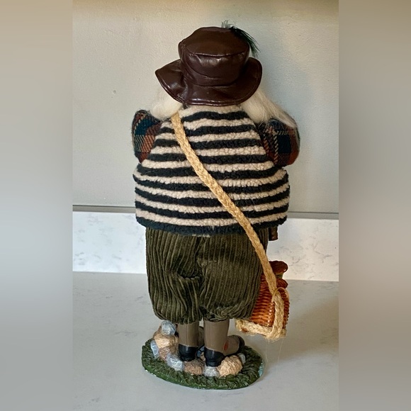 17” Fly Fishing Fisherman Santa Claus Collectible Figure Doll Christmas Decor - Picture 5 of 10